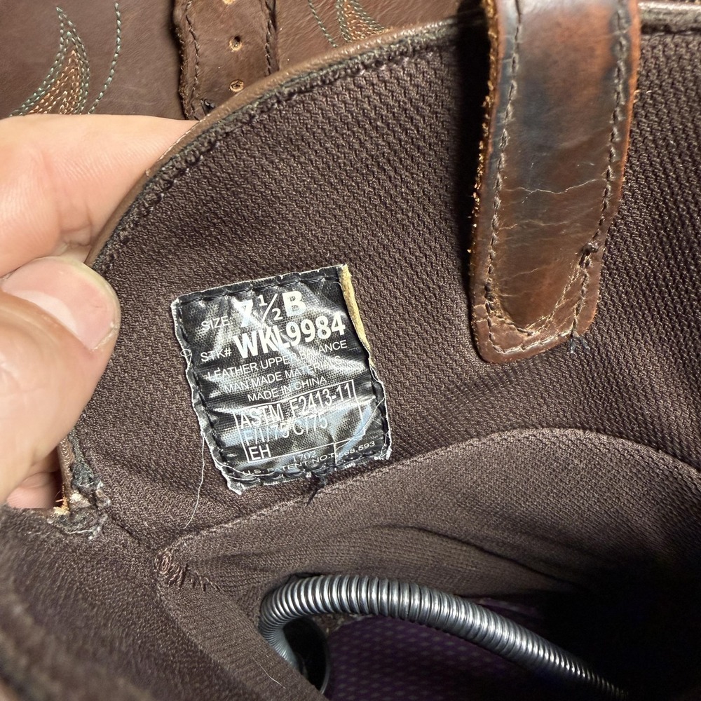 Justin Boots Western Cowboy Boots Womens Size 7.5… - image 6